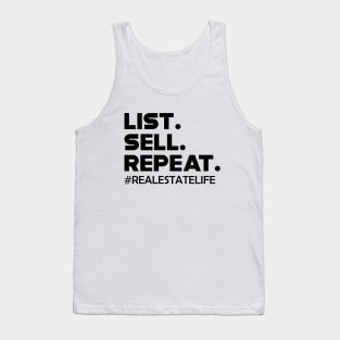 Real Estate - List Sell Repeat Tank Top